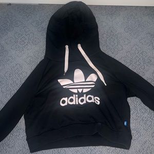 Cropped black Adidas Hoodie